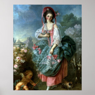 Portrait of Mademoiselle Guimard as Terpsichore, c Poster