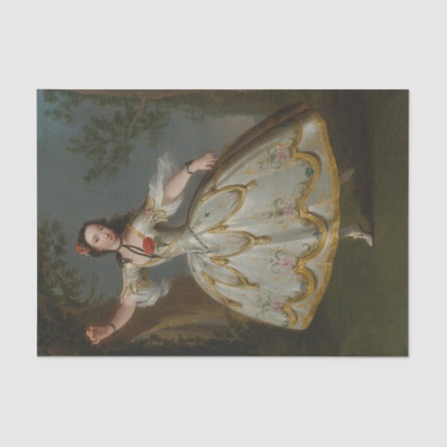 Portrait of Mademoiselle Violette, Edward Haytley Tissue Paper (Front)