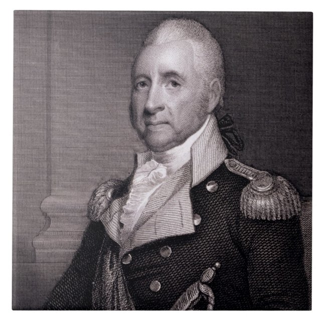Portrait of Major General John Brooks, engraved by Tile (Front)