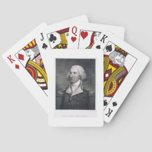 Portrait of Major General Philip Schuyler, engrave Playing Cards