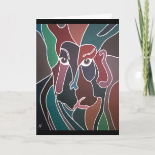 Portrait of Man Painting by Alfred Fox Card