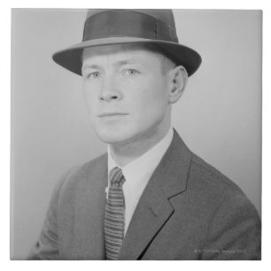 Portrait of Man Tile