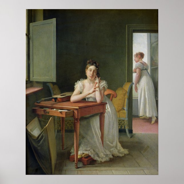 Portrait of Marceline Desbordes-Valmore Poster (Front)