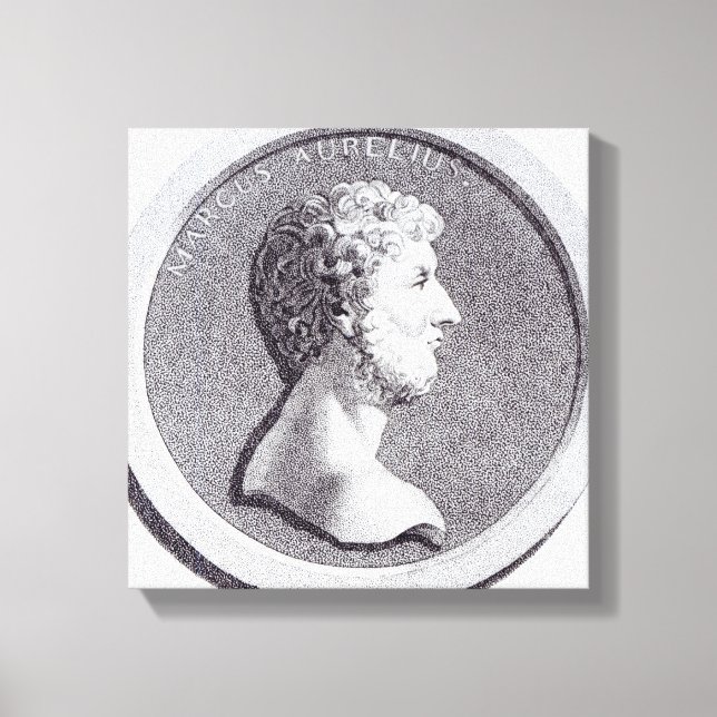 Portrait of Marcus Aurelius Canvas Print (Front)