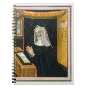 Portrait of Margaret Beaufort, Countess of Richmon Spiral Notebook