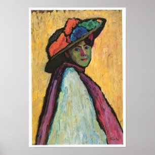 Portrait of Marianne Von Werefkin, 1909 Poster
