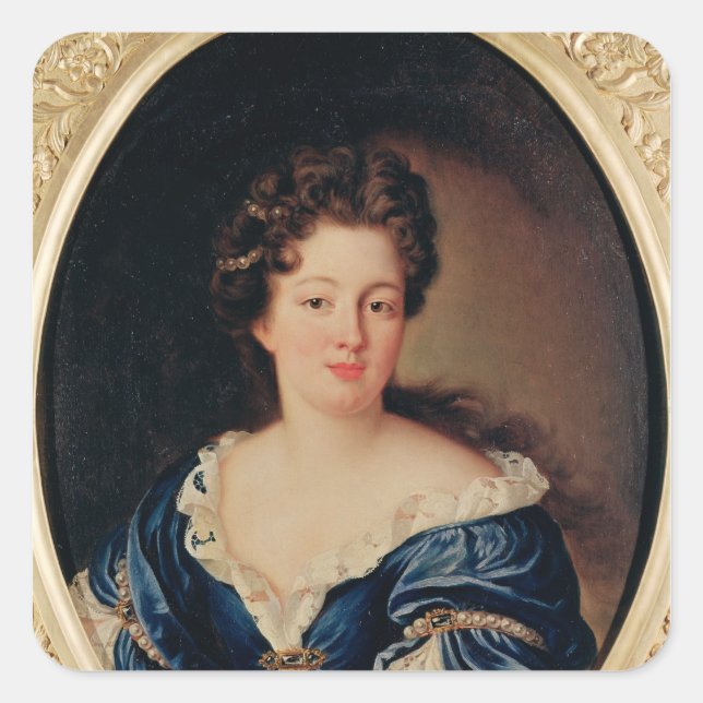 Portrait of Marie-Anne Mancini  Princess Colonna Square Sticker (Front)