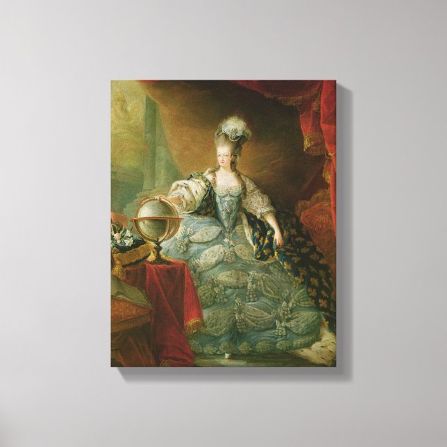 Portrait of Marie Antoinette  Queen of France Canvas Print (Front)