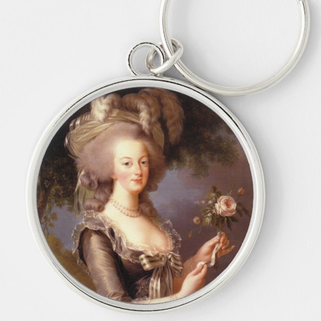 Portrait of Marie Antoinette, Queen of France Key Ring (Front)