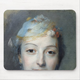 Portrait of Marie Fel 1757 Mouse Pad