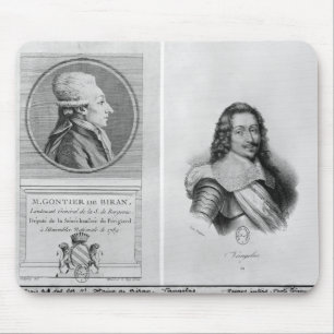 Portrait of Marie Francois Gontier de Biran Mouse Pad