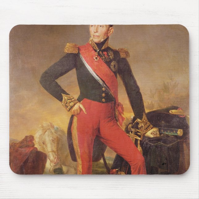 Portrait of Marquis Emmanuel de Grouchy Mouse Pad (Front)