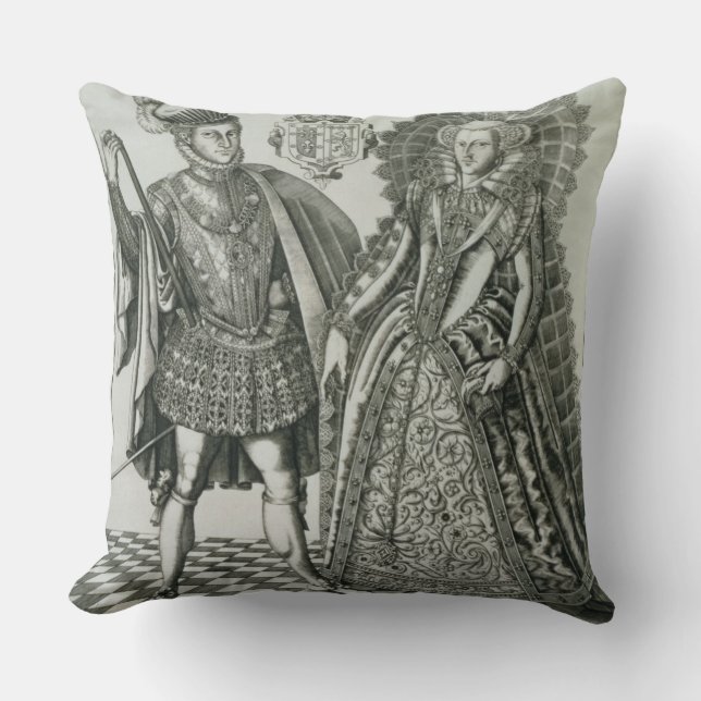 Portrait of Mary, Queen of Scots (1542-87) and Hen Cushion (Front)