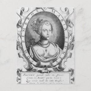 Portrait of Mary Sidney, Countess of Pembroke Postcard