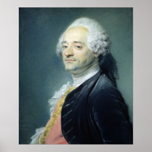 Portrait of Maurice Quentin de la Tour , 1750 Poster