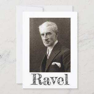 Portrait of Maurice Ravel (c. 1925) Invitation
