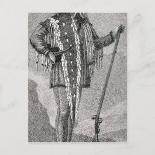 Portrait of Meriwether Lewis engraved Postcard