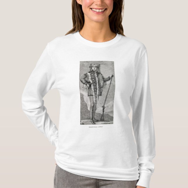 Portrait of Meriwether Lewis  engraved T-Shirt (Front)
