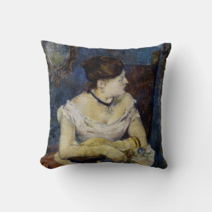 Portrait of Mette Gaugin, The Artists Wife Cushion
