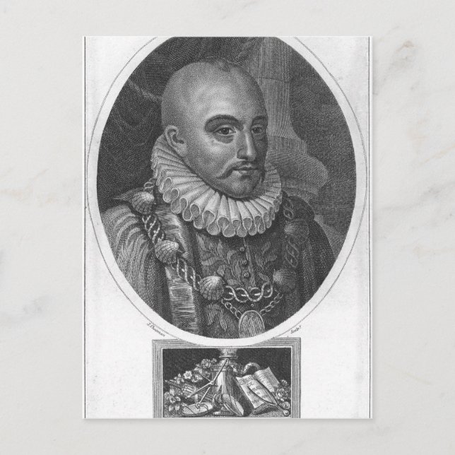 Portrait of Michel de Montaigne Postcard (Front)