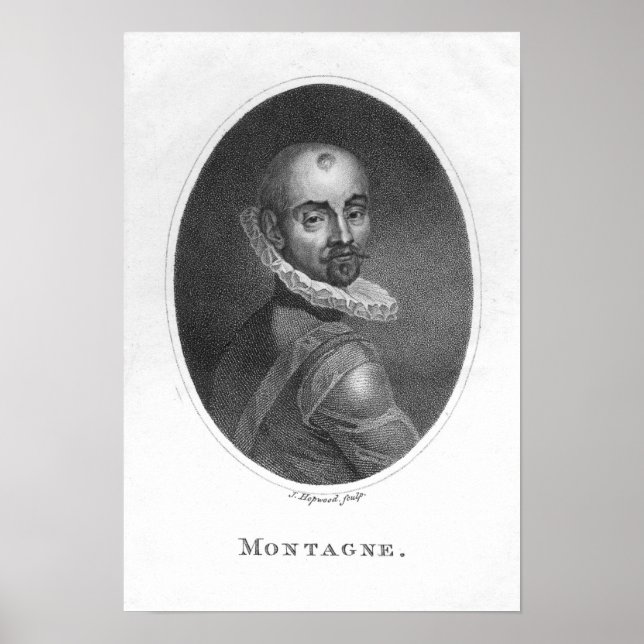 Portrait of Michel de Montaigne Poster (Front)
