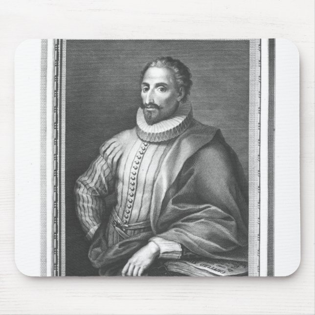 Portrait of Miguel de Cervantes Saavedra Mouse Pad (Front)