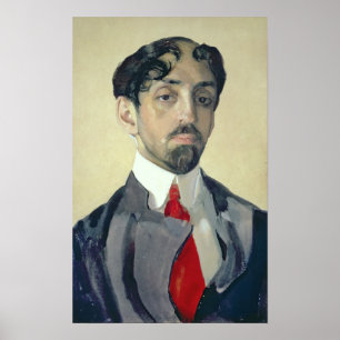Portrait of Mikhail Kuzmin , 1909 Poster