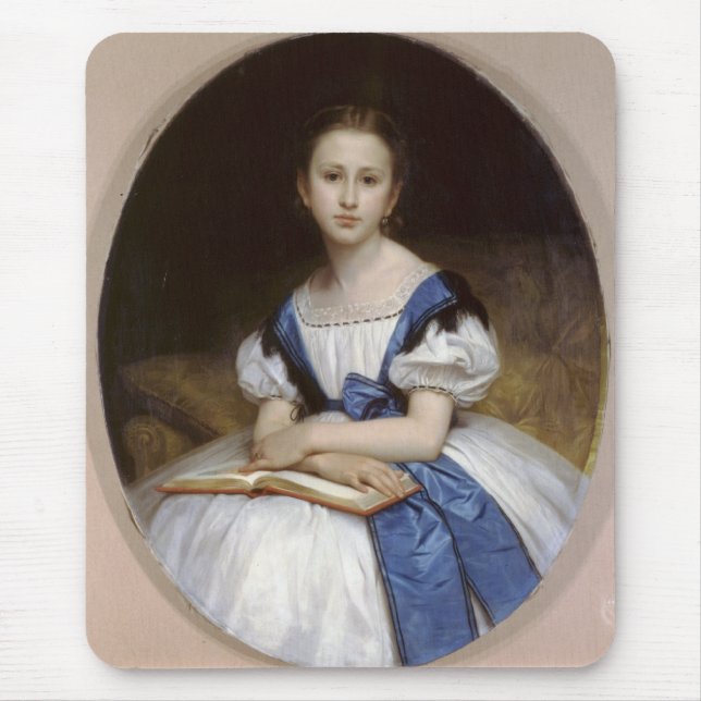 Portrait Of Miss Brissac Mouse Pad (Front)