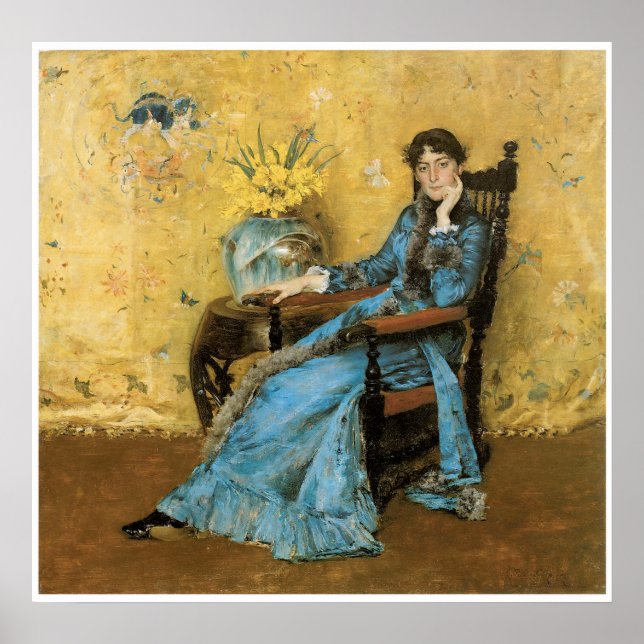 Portrait of Miss Dora Wheeler, 1883 Poster (Front)