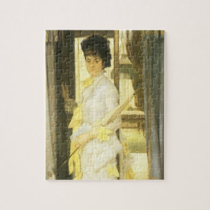 Portrait of Miss Lloyd by Tissot, Vintage Fine Art Jigsaw Puzzle
