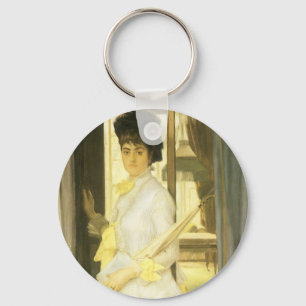 Portrait of Miss Lloyd by Tissot, Vintage Portrait Key Ring