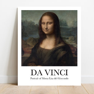 Portrait of Mona Lisa del Giocondo by Da Vinci Poster