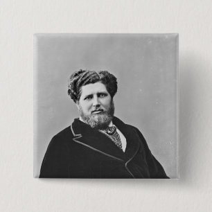 Portrait of Monsieur de Tourguenef 15 Cm Square Badge