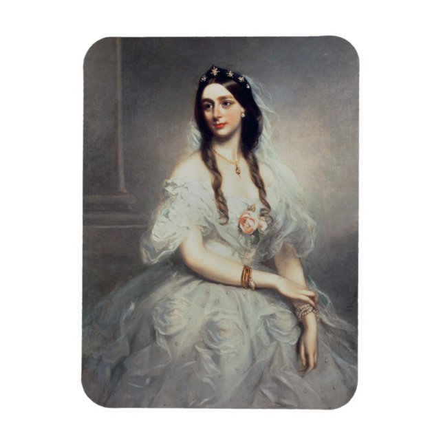 Portrait of Mrs C.W.Stoughton (d.1907), Three-quar Magnet (Vertical)