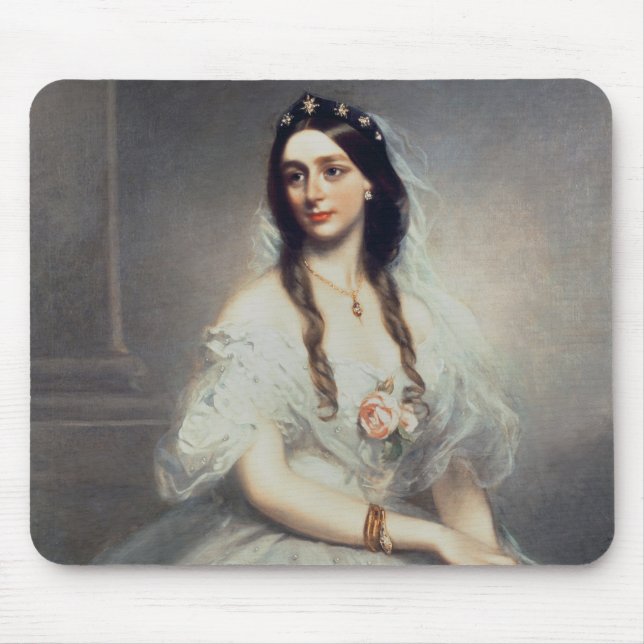Portrait of Mrs C.W.Stoughton (d.1907), Three-quar Mouse Pad (Front)