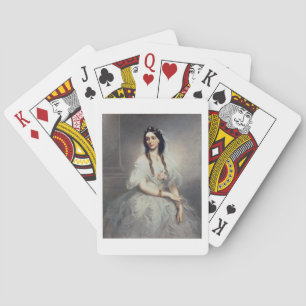 Portrait of Mrs C.W.Stoughton (d.1907), Three-quar Playing Cards