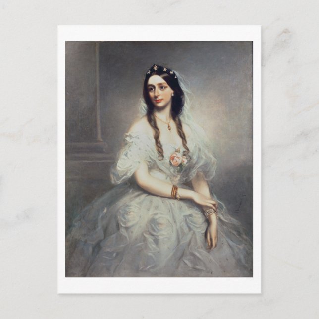 Portrait of Mrs C.W.Stoughton (d.1907), Three-quar Postcard (Front)