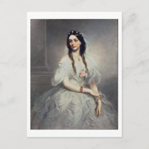 Portrait of Mrs C.W.Stoughton (d.1907), Three-quar Postcard