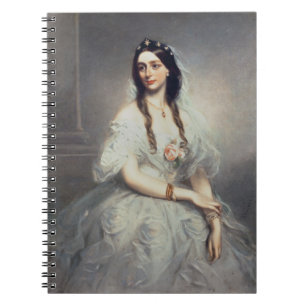 Portrait of Mrs C.W.Stoughton (d.1907), Three-quar Spiral Notebook