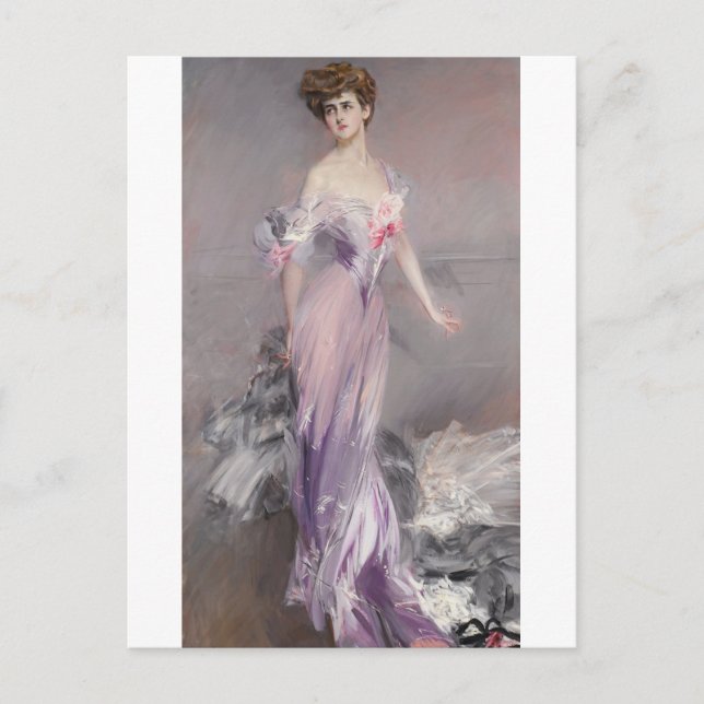 Portrait of Mrs. Howard Johnston by Boldini  Postcard (Front)