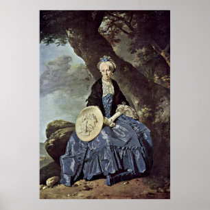 Portrait of Mrs. Oswald by Johann Zoffany Poster