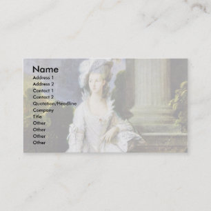 Portrait Of Mrs. Thomas Graham By Thomas Gainsboro Business Card