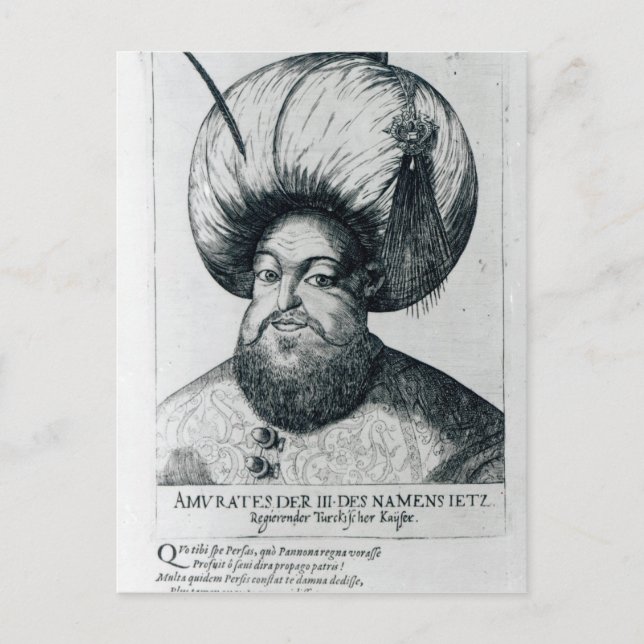 Portrait of Murad III Postcard (Front)