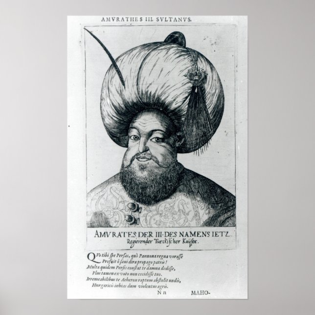 Portrait of Murad III Poster (Front)