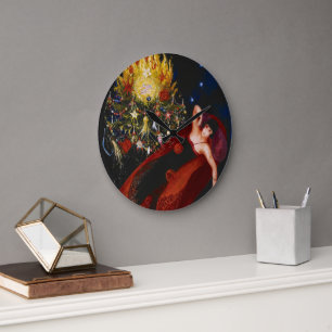 Portrait of My Sister, Ettie Stettheimer  Large Clock