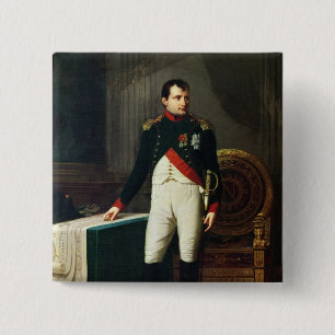 Portrait of Napoleon Bonaparte 1809 15 Cm Square Badge