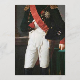 Portrait Of Napoleon Bonaparte 1809 Invitation