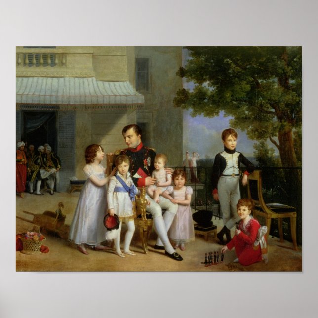 Portrait of Napoleon Bonaparte  with his Nephews Poster (Front)