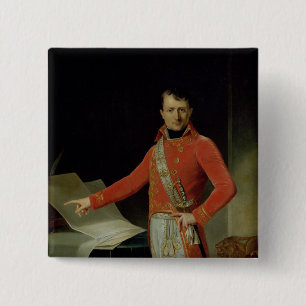Portrait of Napoleon I 15 Cm Square Badge