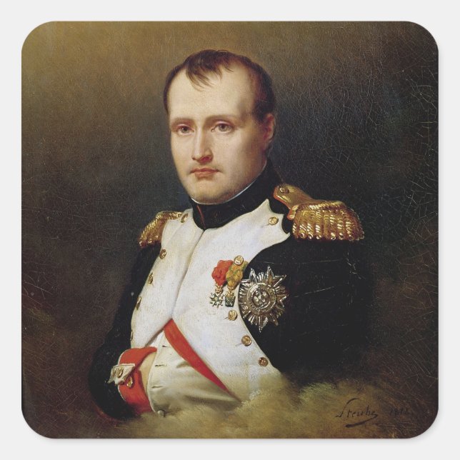 Portrait of Napoleon I  1812 Square Sticker (Front)